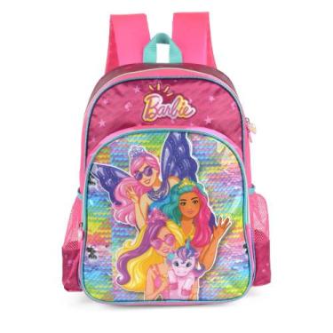 Imagem de Mochila Escolar Feminina Premium Barbie Verde - Bagaggio, U