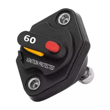 Imagem de Disjuntor de 60A 12-24v Reset Manual Barcos e Lanchas - Genérica
