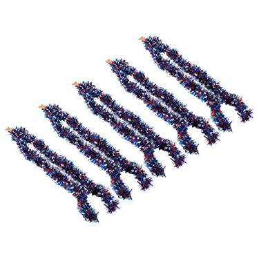 Imagem de Guirlanda patriótica decoração do dia da independência 5 peças 2m vermelho branco azul guirlanda de enfeites para decorações de festa de 4 de julho