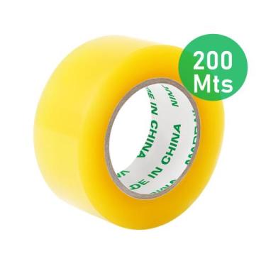 Imagem de Fita Adesiva Transparente 48mm x 200m, Alta Resistência e Aderência JD