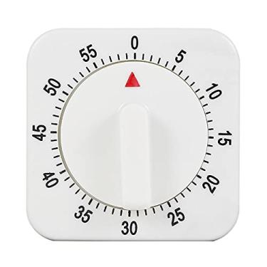 Imagem de Up Cronômetro de alarme mecânico de 60 minutos, cronômetro de contagem regressiva visual, gerenciador de tempo de cozimento, alarme de sino alto, lembretes de tempo de som para cozinhar dever de casa