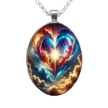 Imagem de Colar boêmio com árvore da vida, gargantilha vitoriana, joias vintage, acessórios de presente 2, 3.9X2.75inch, Vidro, Sem Pedra Preciosa