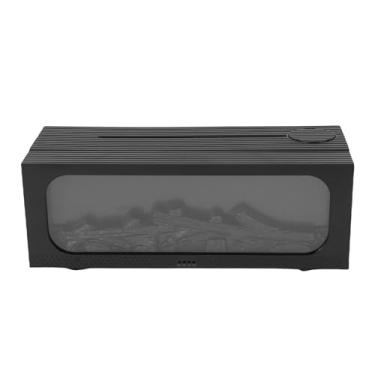 Imagem de Luocute Umidificador e Difusor Com Chama, 7 Luzes Coloridas, Difusor Ultrassônico Com Névoa Fria para Óleos Essenciais, Umidificador de Ar de 150ml para Casa, Escritório e Quarto