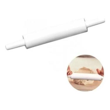 Imagem de 2X Rolo Plástico Giratório Para Pizza Pão Pastel Massa Salga