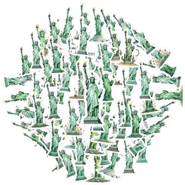 Imagem de 35 peças Estátua da Liberdade Natureza Liberdade Adesivos Brinquedos DIY Adesivos Dinâmicos Artísticos Decalques para Mala Frigorífico Telefone Bagagem Laptop Guitarra Carro Adesivos Brinquedos