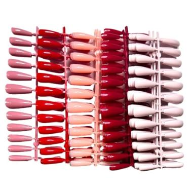 Imagem de Unhas artificiais de gel macio (Kit 480 com 5 cores diferente)