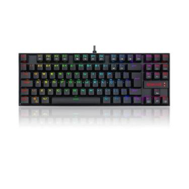 Imagem de Teclado Magnético Gamer Redragon Kumara PRO K552RGB RGB Switch Marrom 