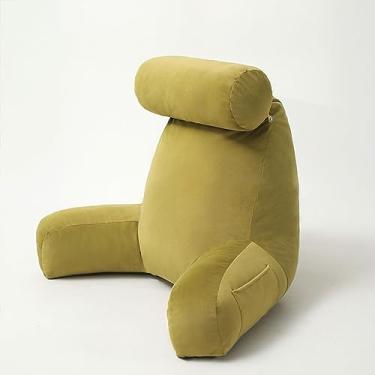 Imagem de Almofada de apoio lombar, apoio lombar, assento de braço, descanso para cama, cadeira, almofada de apoio para as costas para ler ou brincar, para ler na cama, sentado, leitura, design ergonômico para