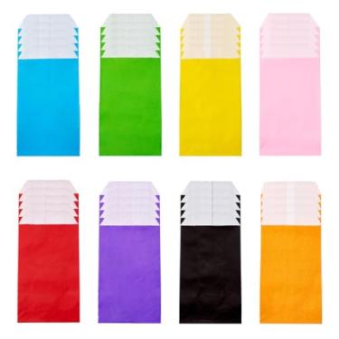 Imagem de Beadthoven 40 sacos de papel para petiscos, 7 x 15 cm, pequenos sacos de buffet de doces, sacos de lembrancinhas, pequenos sacos de biscoitos, sacos de presente de papel plano para armazenamento de