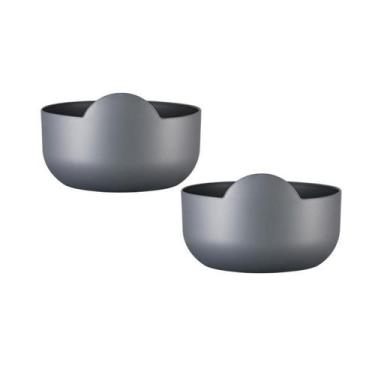 Imagem de Kit 2 Super Bowl Prata 475Ml Plástico Premium - Bb Store