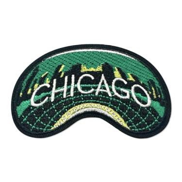 Imagem de FANCIBAND Chicago Iron On Patch - Remendos bordados a ferro em/costurados para jaquetas, mochilas, jeans, chapéus de caminhoneiro, bolsas e camisas