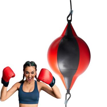 Imagem de Bola de boxe – Bolsa de treinamento de reflexo de bola de boxe | Equipamento de bolsa de velocidade resistente para treino, casa, academia, exercícios, fitness, treino de habilidades de luta