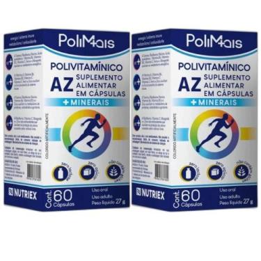Imagem de Polimais Polivitamínico Az Com 60 Cápsulas Nutriex Sem Sabor com 2 uni