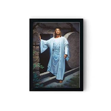 Imagem de He Lives - By Simon Dewey | 5 Prints| Jesus Painting | Picture of Jesus | Jesus Resurrection Art | Jesus Leaving the Empty Tomb Picture| Jesus Art| Simon Dewey Art (5x7 Print -5 Pack) UNFRAMED