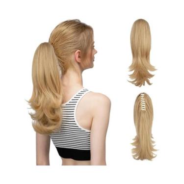 Imagem de Extensões De Cabelo Sintético Em Rabo De Cavalo Com Clipe De 14 Polega