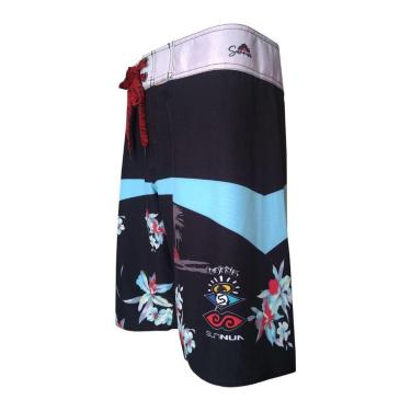 Imagem de Bermuda Praia Surf Floral Alto Verão Alta Tecnologia e Secagem Rápida -Masculino