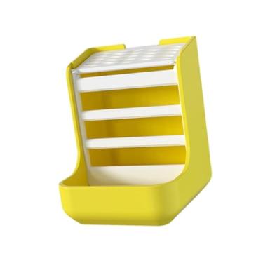 Imagem de Generic Suporte para feno para coelhos, dispensador de feno portátil para coelhos, comedouro premium para porquinhos-da-índia, Amarelo