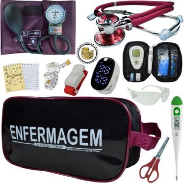 Imagem de Kit Enfermagem Aparelho Pressão Esteto Frete Grátis Promocao - Love Sa