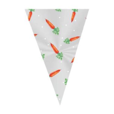 Imagem de 50 Saco Para Cone Trufado Lembrancinha 18x30cm - AAZ, Cenoura