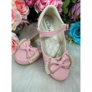 Imagem de Sapatilha Flor di Mila Rosa Bebê com Pérolas - Neide, 33