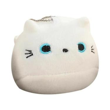 Imagem de Boneco De Pelúcia Oval Super Macio Kawaii Com Quatro Pingentes De Gati
