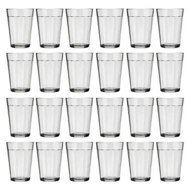 Imagem de Kit 24 Copo Americano Vidro Cerveja 190ml Transparente Nadir - NADIR F