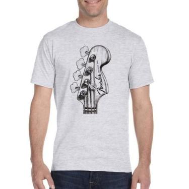 Imagem de Camiseta e Babylook Camisa Guitarra Fender Camisa Rock Clássico Music 