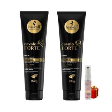 Imagem de Kit 2 Leave in Haskell Creme De Pentear Cavalo Forte 150g + Presente L