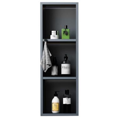 Imagem de Nicho de aço inoxidável embutido sem necessidade de azulejos prateleira de chuveiro de banheiro nicho de metal divisórias de chuveiro com acabamento disponível para banheiro, cozinha, sala de estar