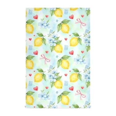 Imagem de Burbuja Pacote com 6 toalhas de cozinha de limão, panos de prato absorventes reutilizáveis de microfibra para secagem e limpeza, 45 x 71 cm