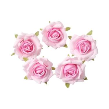 Imagem de Flor Artificial De Seda Rosa De 7cm, 510 Peças, Decoração Para Casa, C