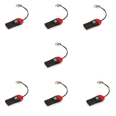 Imagem de Kit 7 X Mini Leitor Cartão De Memória Multi Card Usb 2.0