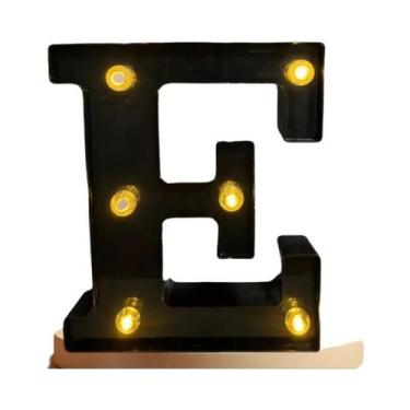 Imagem de Letras E Números De LED Pretos Iluminados Para Decoração De Casa, Bar,