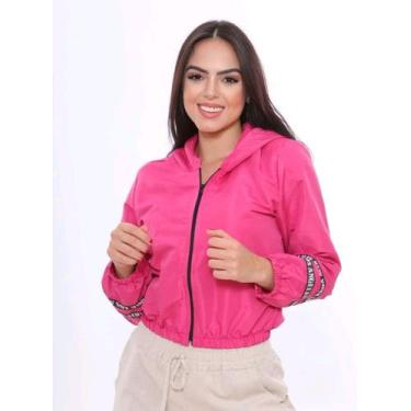 Imagem de Jaqueta Casaco Feminino Corta Vento C/ Capuz - estacamix, Rosa, M