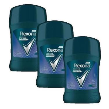 Imagem de 3 Desodorante Antitranspirante Stick Rexona Active Dry 45G