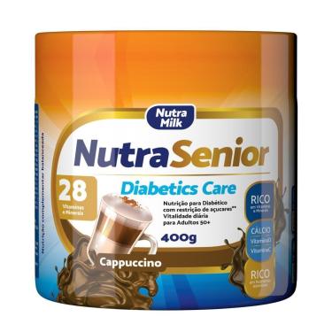 Imagem de Nutra Senior 50+ Diabetics Care 400g - ZERO AÇÚCAR - 28 Vitaminas e Minerais-Unissex