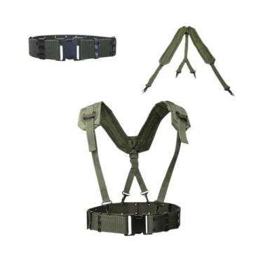 Imagem de Cinto Tático Masculino Ajustável Para Uso Externo, Tipo X, Com Suspens