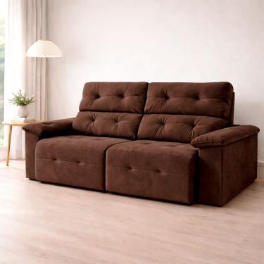 Imagem de Sofá Bulgaria Retrátil e Reclinável 3 Lugares 1,90m