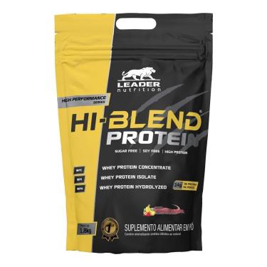 Imagem de Hi-Blend Protein - 1800g Refil Morango e Banana - Leader Nutrition-Unissex