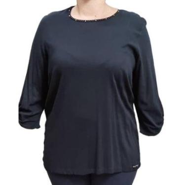 Imagem de Blusa Feminina Manga 3/4 Raio De Luz Apliques-Feminino