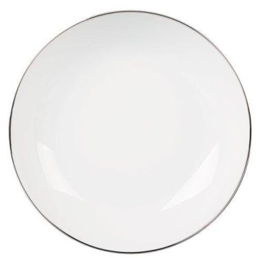 Imagem de Prato fundo Legacy Silver Porcelana Branco -L Hermitage - L'Hermitage,