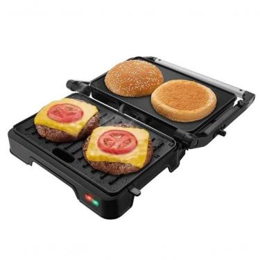 Imagem de Sanduicheira Mondial PG-01-180 Master Press Duo 3 em 1 Antiaderente 1000W Preto Inox 110V