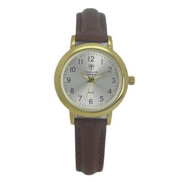 Imagem de Relógio Feminino Tuguir Analógico Imperium TG30504 Dourado e Prata e Marrom-Masculino