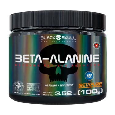 Imagem de Pré-treino Beta Alanina Black Skull Pote 100g-Unissex