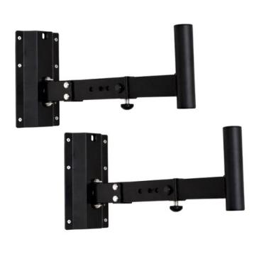 Imagem de Kit 2 Suportes Paredes para Caixa De Som Rocker Até 45kg Aço SPS-501