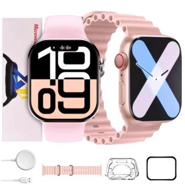 Imagem de Relógio Smartwatch S10 Série 10 com ChatGPT GPS NFC C/ Pulseira Premiu