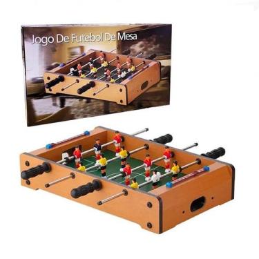 Imagem de Jogo de Pebolim de Mesa Mini Futebol de Mesa Totó de Mesa de Madeira -
