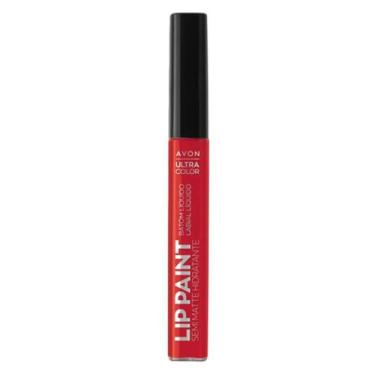 Imagem de Batom Líquido Lip Paint Avon Ultra Color Vermelho Quente
