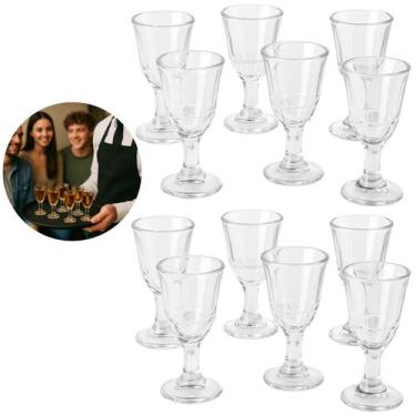 Imagem de Jogo 60 Mini Copos de Shot Taça Vidro Transparente 8ml - Floripa