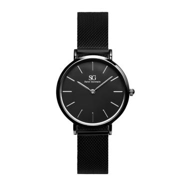 Imagem de Relógio Feminino Houston Full Black 32mm Preto com Vidro Cristal Mineral Saint Germain